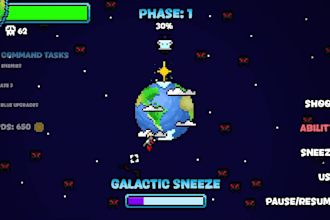 develop a 2d indie pixel art game for you using gdevelop