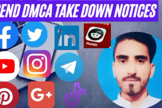 send dmca takedown notices to remove pirated,illegall,leaked,defaming content