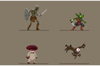 create pixel art, sprite sheet, pixel art animation, pixel art 8 bit