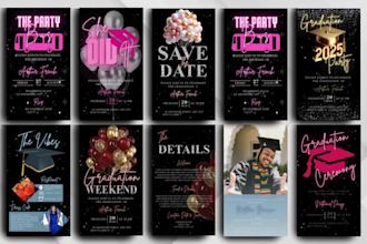 design graduation party invitation card, wedding invitation, birthday cards