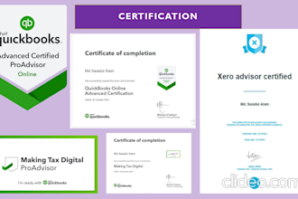 do UK vat setup, vat return, bookkeeping in quickbooks, xero