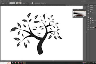 abstract, beautiful nature, letter mark, and text logo