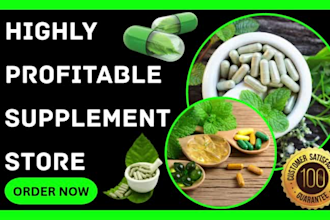 design health supplement shopify store supplement store health and fitness store