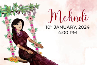 create a unique animated wedding invitation video to reflect your personality