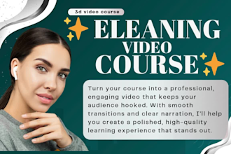 create elearning video course, convert powerpoint into professional video course
