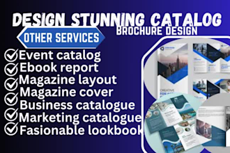design professional fashion lookbook design, event catalogs, and magazine layout