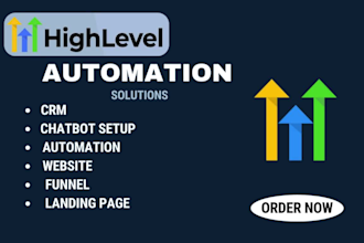 build gohighlevel funnel or website automation CRM and chatbotsetup twilio n8n