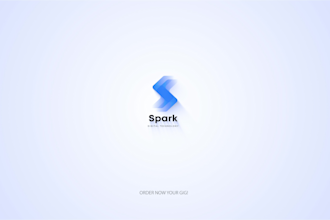 create a simple, abstract and minimalist logo animation