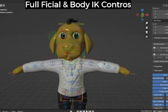 do 3d model and rigging characters in blender