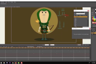 make 2d animatons as professional in moho pro