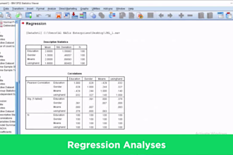 do research data analysis and statistical analysis using spss