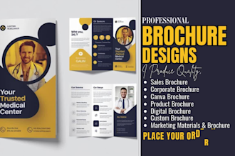 design create marketing material digital corporate product custom canva brochure