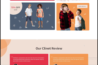 design unique modern website for you