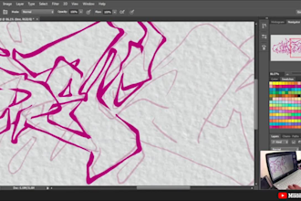 draw artistic graffiti designs of your name