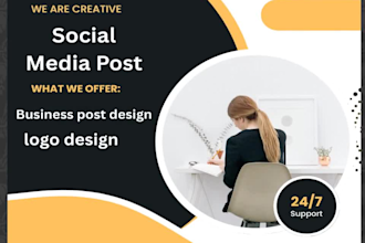 expert social media post design with 24hours