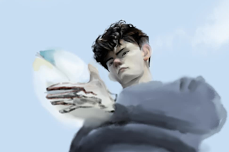 make manga style page and digital illustration