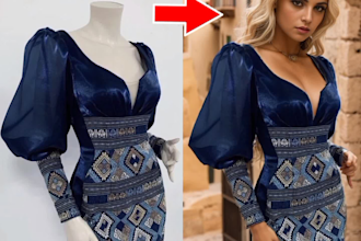 convert a mannequin to ai realistic fashion model for the clothing brands