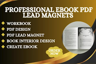 design unique PDF lead magnet brochure workbook ebook report