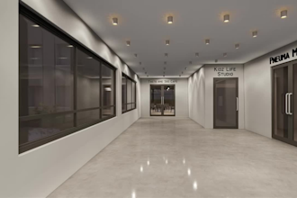 design church interior and exterior with animations