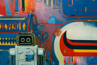 make a pysco music video using artificial intelligence