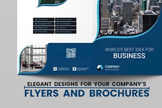 design flyer brochure booklet cover company profile print ready a3 a4 a5 flyer
