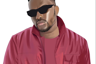 create dope portrait cartoon of yourself