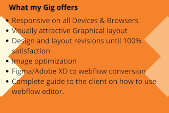 webflow website design or redesign,fix webflow website issue with integration
