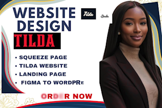 design tilda website landing page build website business figma to wordpress vev