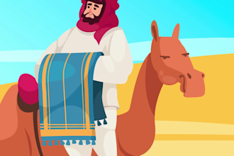 create a islamic content 2d animated or whiteboard video for youtube