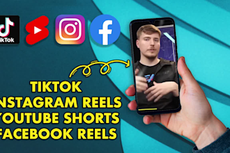 edit facebook reels, yt shorts and instagram reels with captions