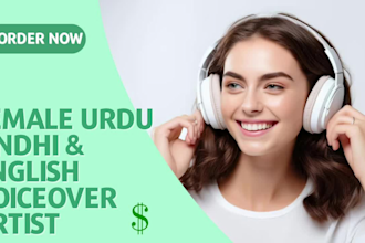 do female voiceover urdu in pakistani accent