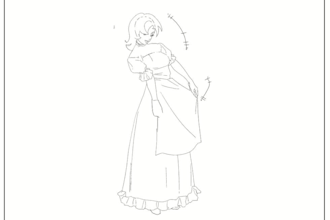 do 2d traditional animation, line art animation, frame by frame, pencil sketch