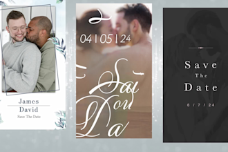 create a save the date video for instagram or tiktok