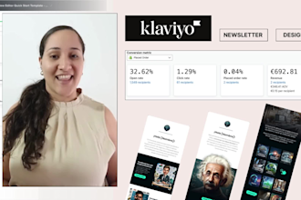 design custom klaviyo email marketing template newsletter