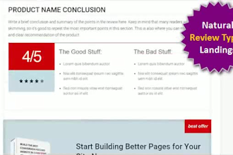 create high conversion pro website