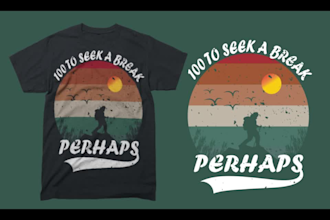 design stunning vintage   nature t shirt for camping lovers