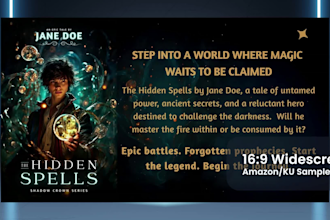create a book promotion video for indie authors
