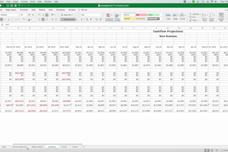 provide a 5 year financial projections template for microsoft excel