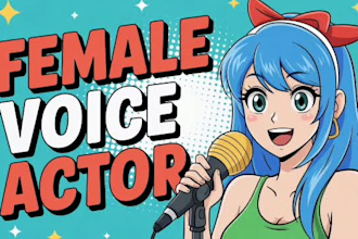 be your pro voice actor for games, ads, audiobooks, animation podcast nsfw sfw