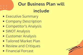 write business plans, reports, and swot analysis for your startup