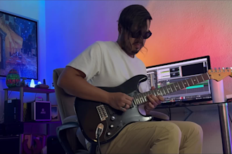 be your professional session guitarist in any style you need