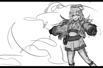 draw and illustrate anime art, fanart, and oc art