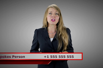 provide local businesses spokes person videos