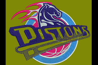 do embroidery digitizing  into digital file emb, dst, format