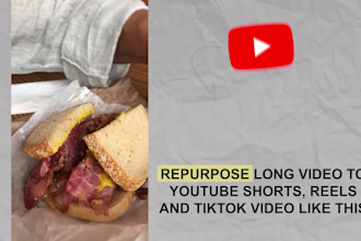 repurpose your youtube video to reels, tiktoks and shorts