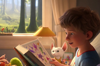 create stunning ai animated stories, ai video art, 3d cartoon for kids