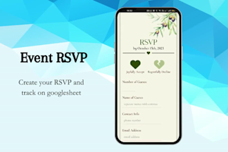 design your digital rsvp form invitation