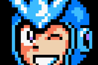create custom mega man style pixel art portraits