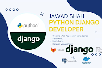 build django rest API, fix bugs, and develop python backend apps