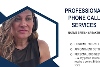 make professional phone calls in a british accent